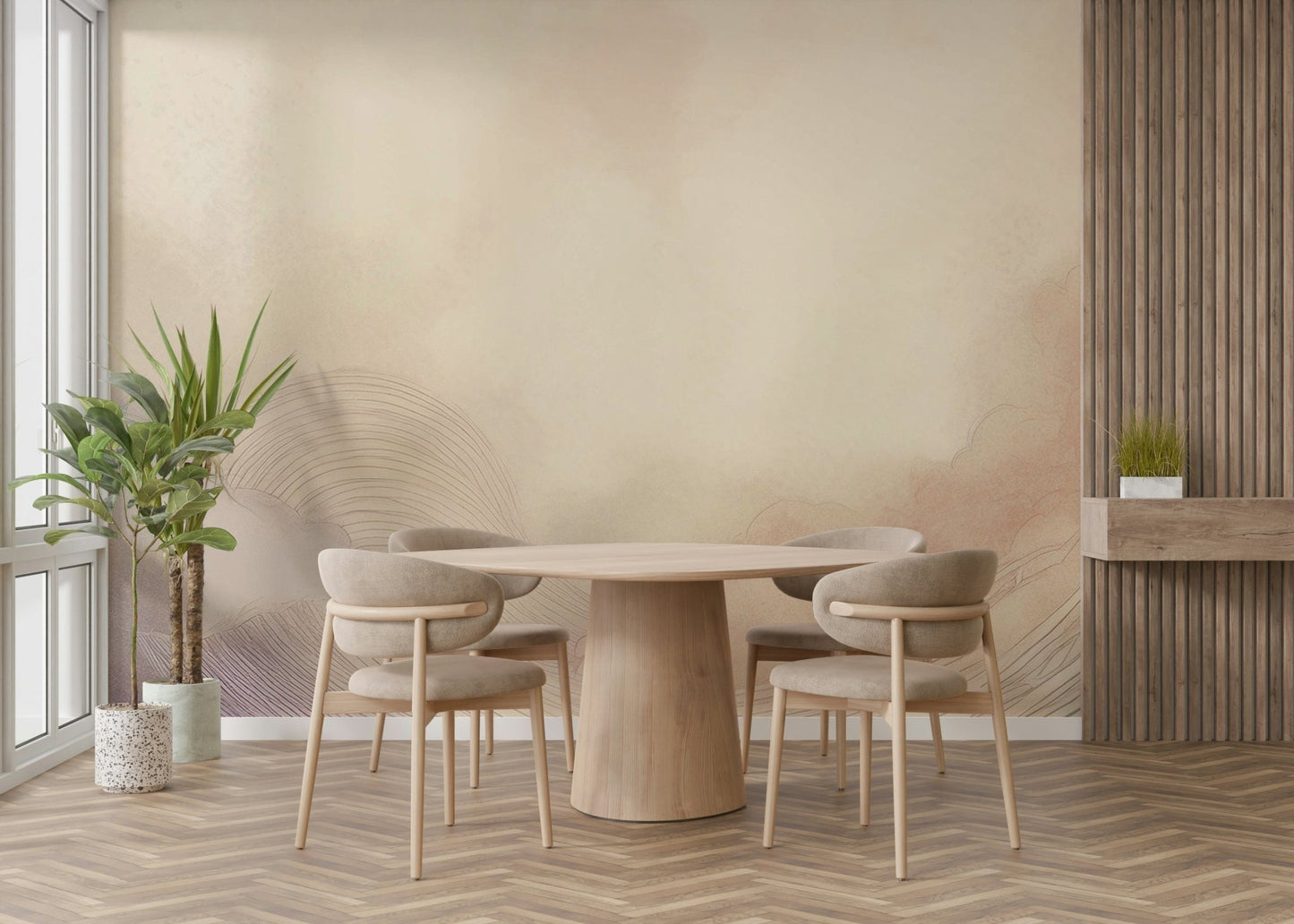 Soothing soft cloud mural to enhance your room’s vibe

