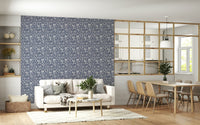 Refined decorative Gentle Foliage Wallpaper wall pattern.