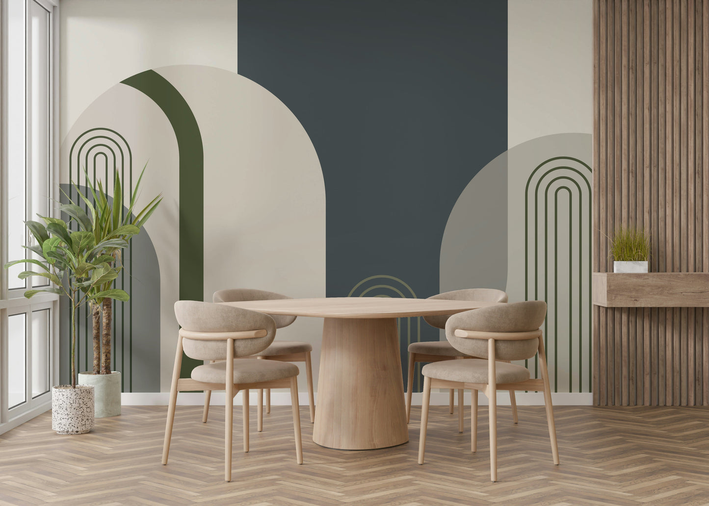 The colors are soft, muted tones. GD3593
 
