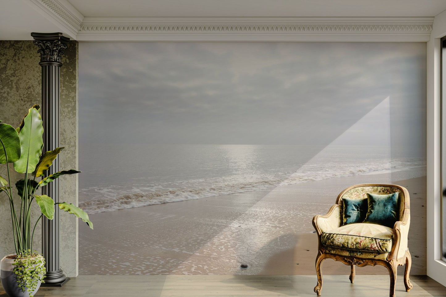 Gentle Waves Reflection Wall Mural