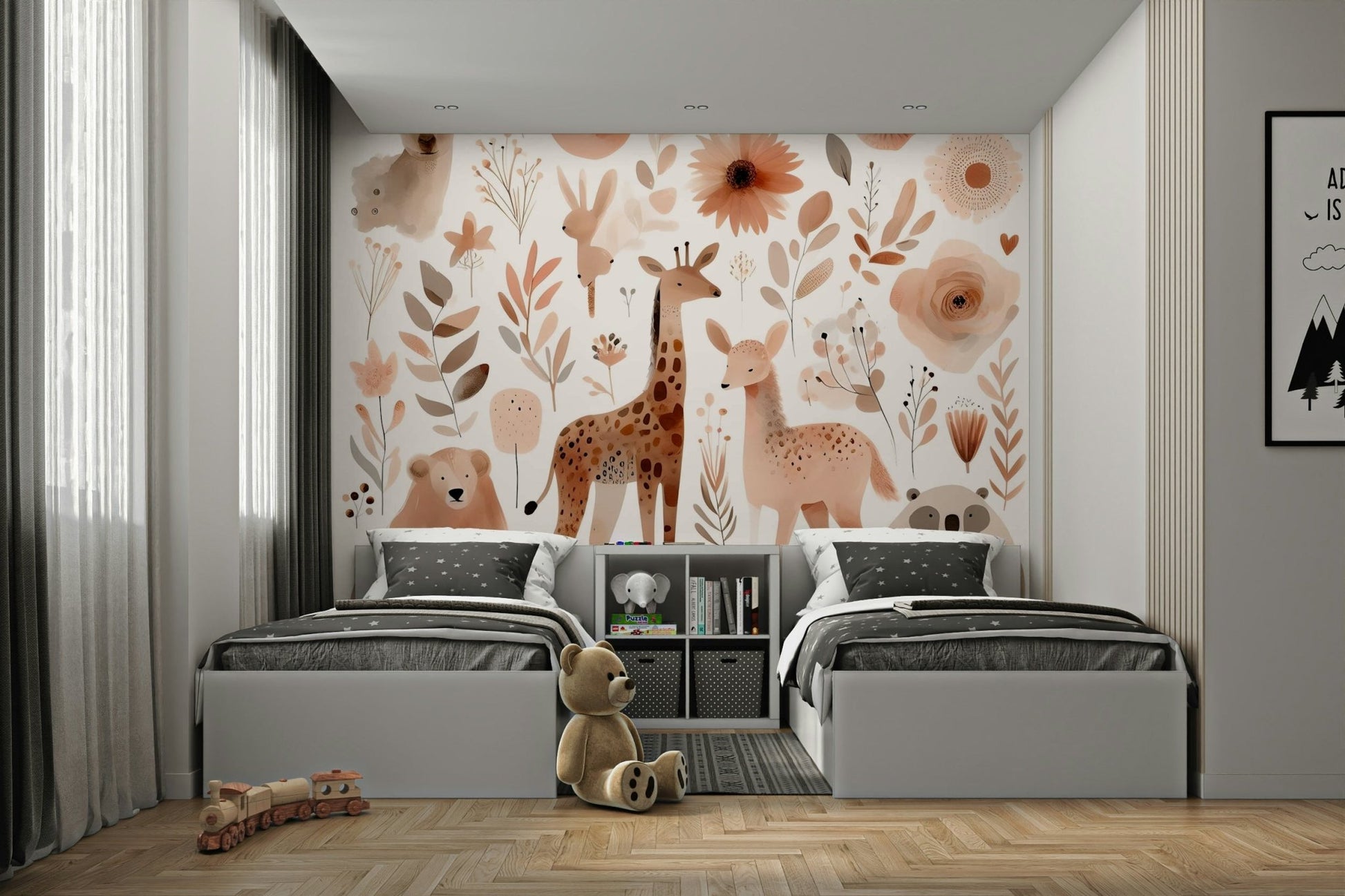 Gentle Wild Haven Wall Mural adding peace to your decor., GD1779