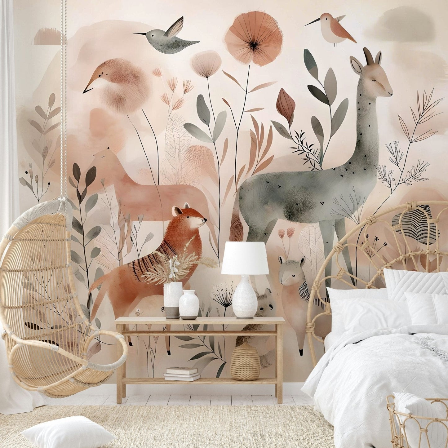 Woodland safari wall art for serene interiors, GD1781