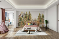 High-resolution image of a peaceful woodland.

