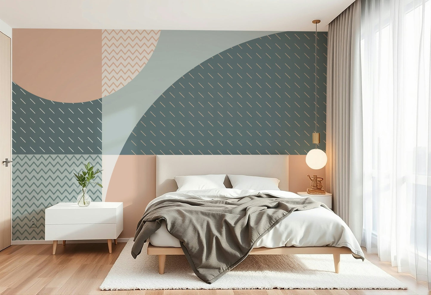The colors are soft and muted, like light gray, beige, and cream. GD4118

