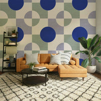 Abstract geometric design wallpaper for contemporary spaces


