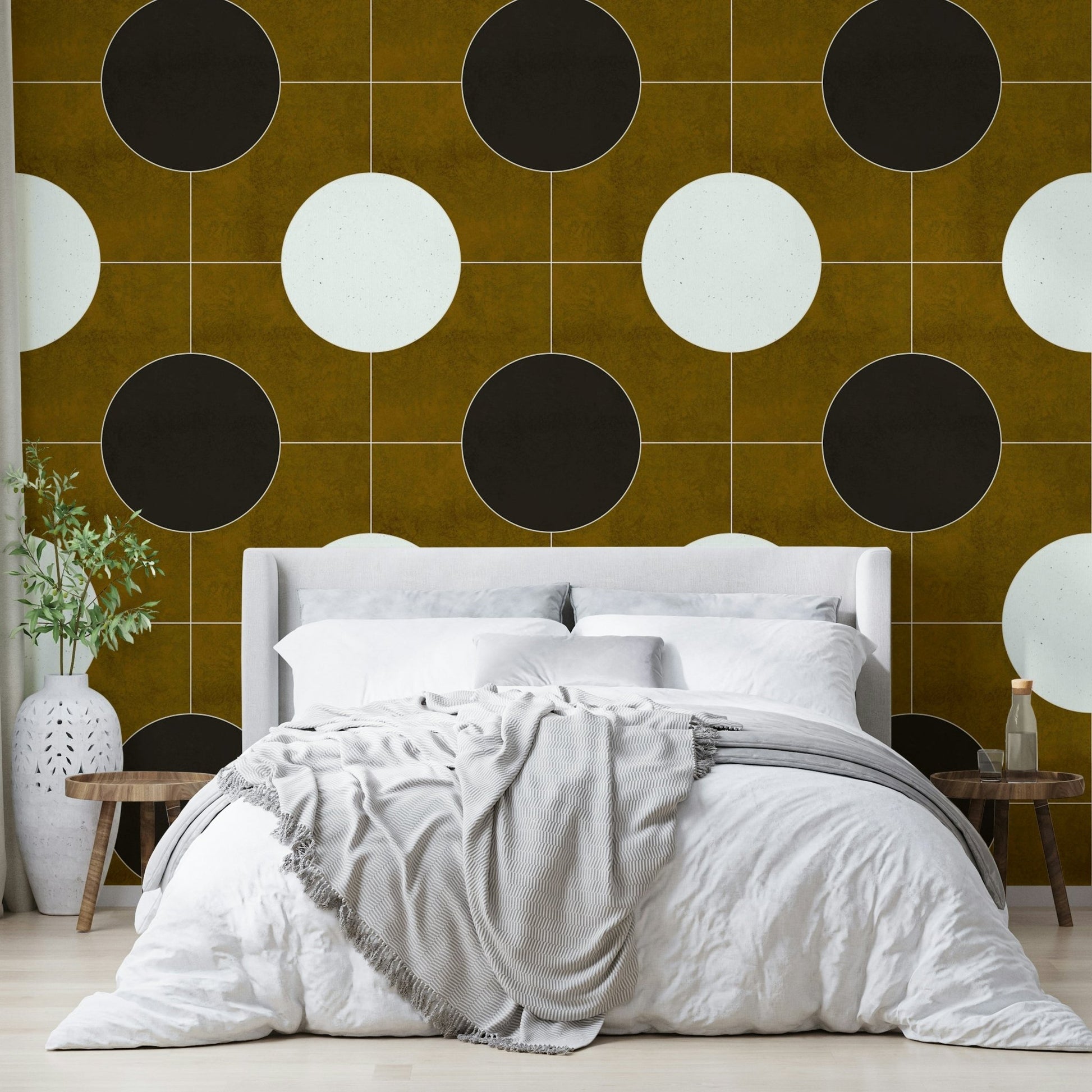 Abstract geometric pattern wallpaper for modern spaces

