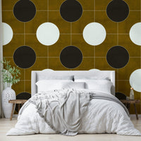 Abstract geometric pattern wallpaper for modern spaces

