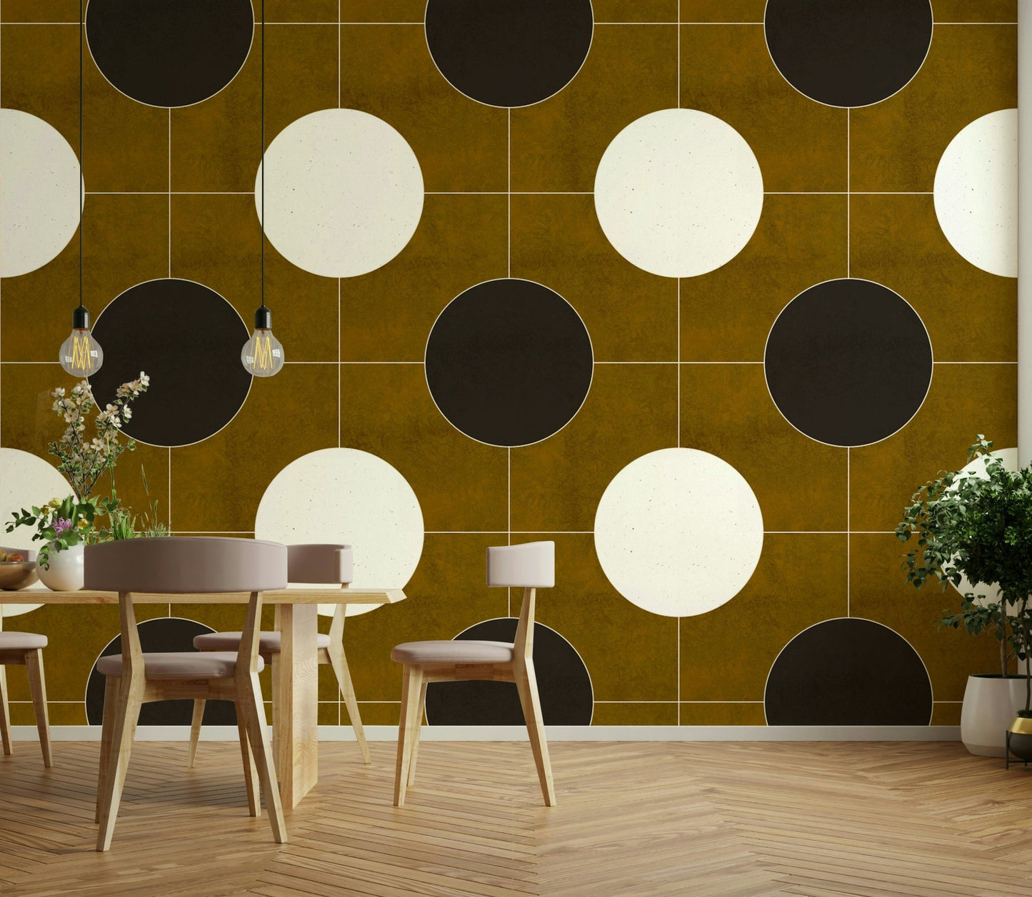 Geometric 02 wallpaper for creative and modern spaces

