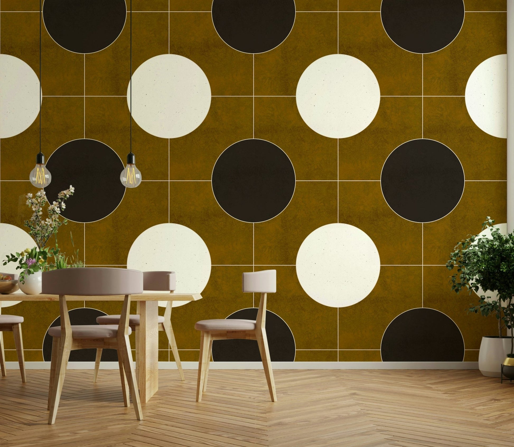 Geometric 02 wallpaper for creative and modern spaces

