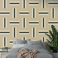 Geometric 04 Wallpaper in modern home office


