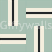 Eye-catching geometric wallpaper with bold patterns

