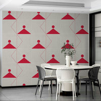 Contemporary space featuring Geometric 06 Wallpaper

