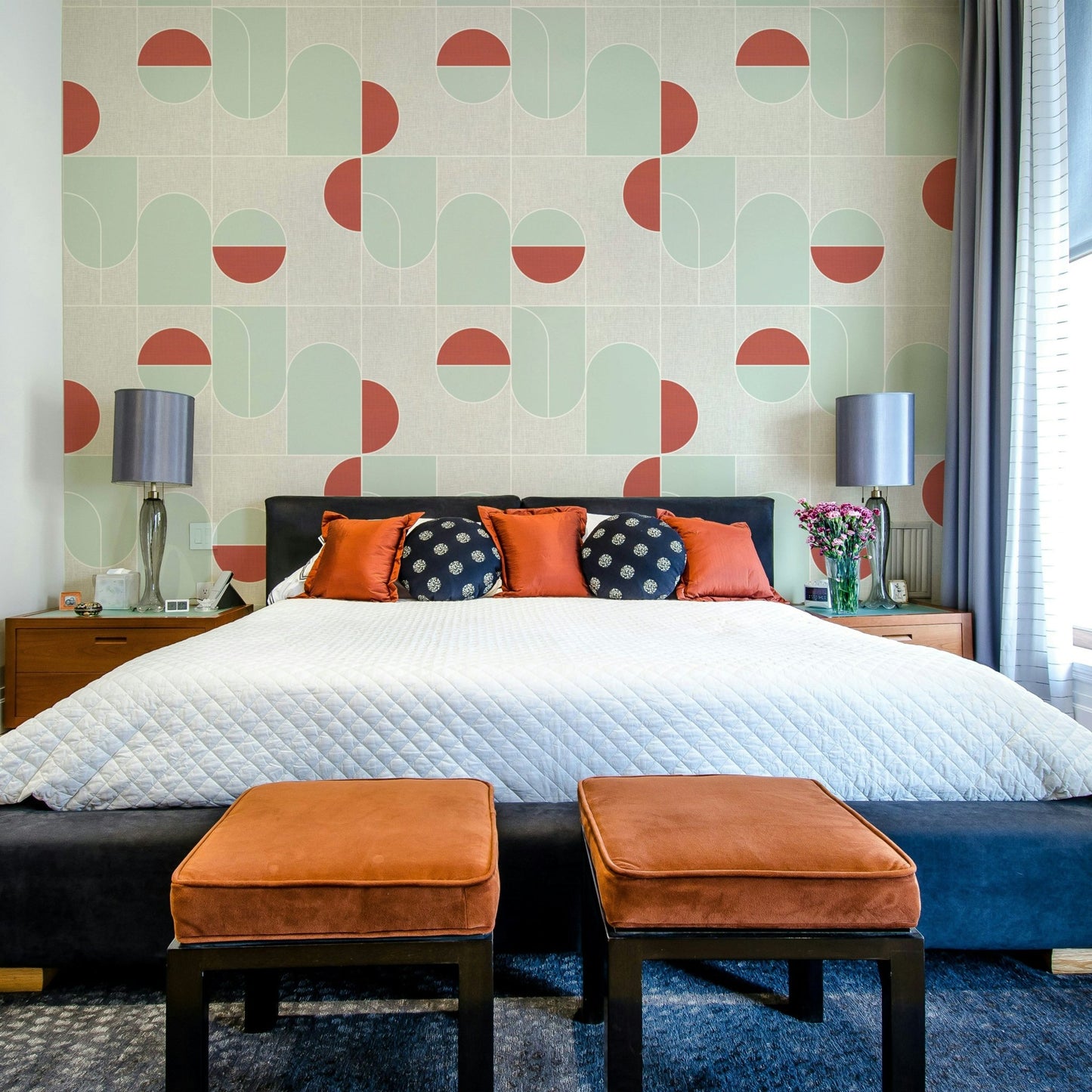 Scandinavian interior with graphic Geometric 07 Wallpaper, GD2125