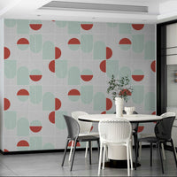 Close-up of symmetrical design on Geometric 07 Wallpaper, GD2125