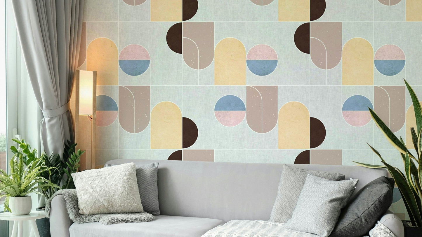 Geometric 08 wallpaper with bold, modern design

