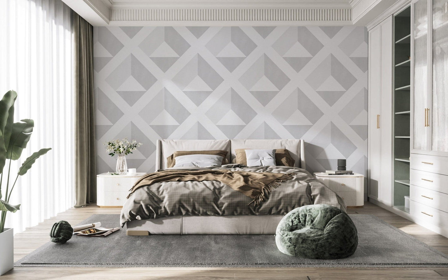 Abstract Geometric 3D Wall Decor
