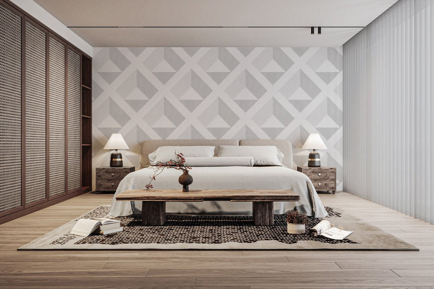 Contemporary Geometric Pattern Wallpaper

