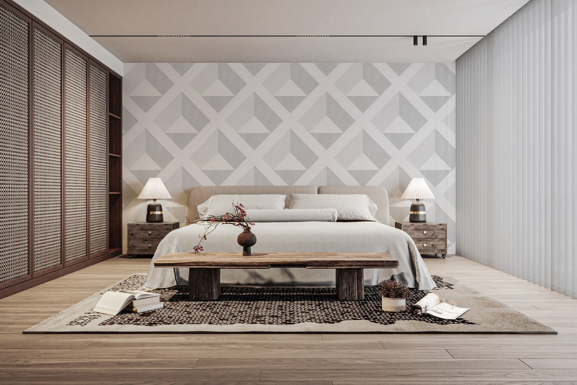 Contemporary Geometric Pattern Wallpaper

