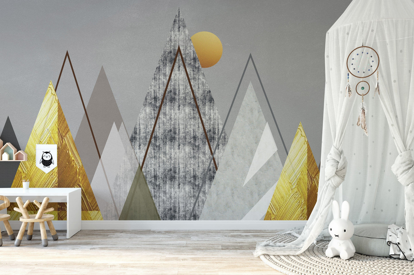 Geometric Abstract Illustration Wallpaper Murals