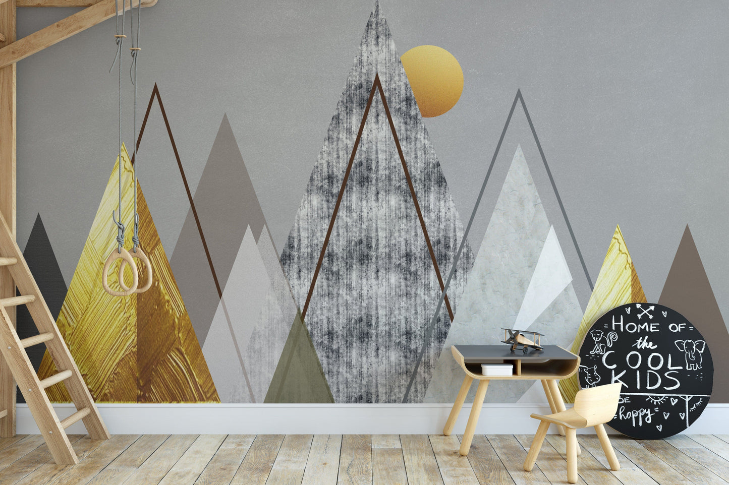 Geometric Abstract Illustration Wallpaper Murals