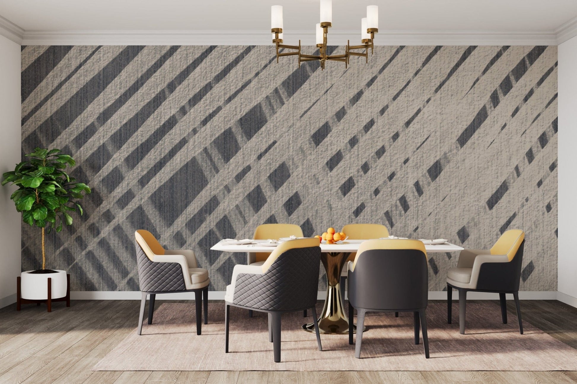 Minimalist geometric abstract wallpaper
