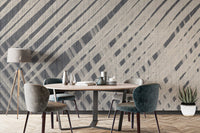 Dynamic textured geometric wallpaper print
