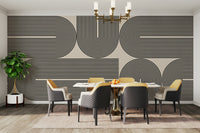 The design gives a sense of structure and order.

