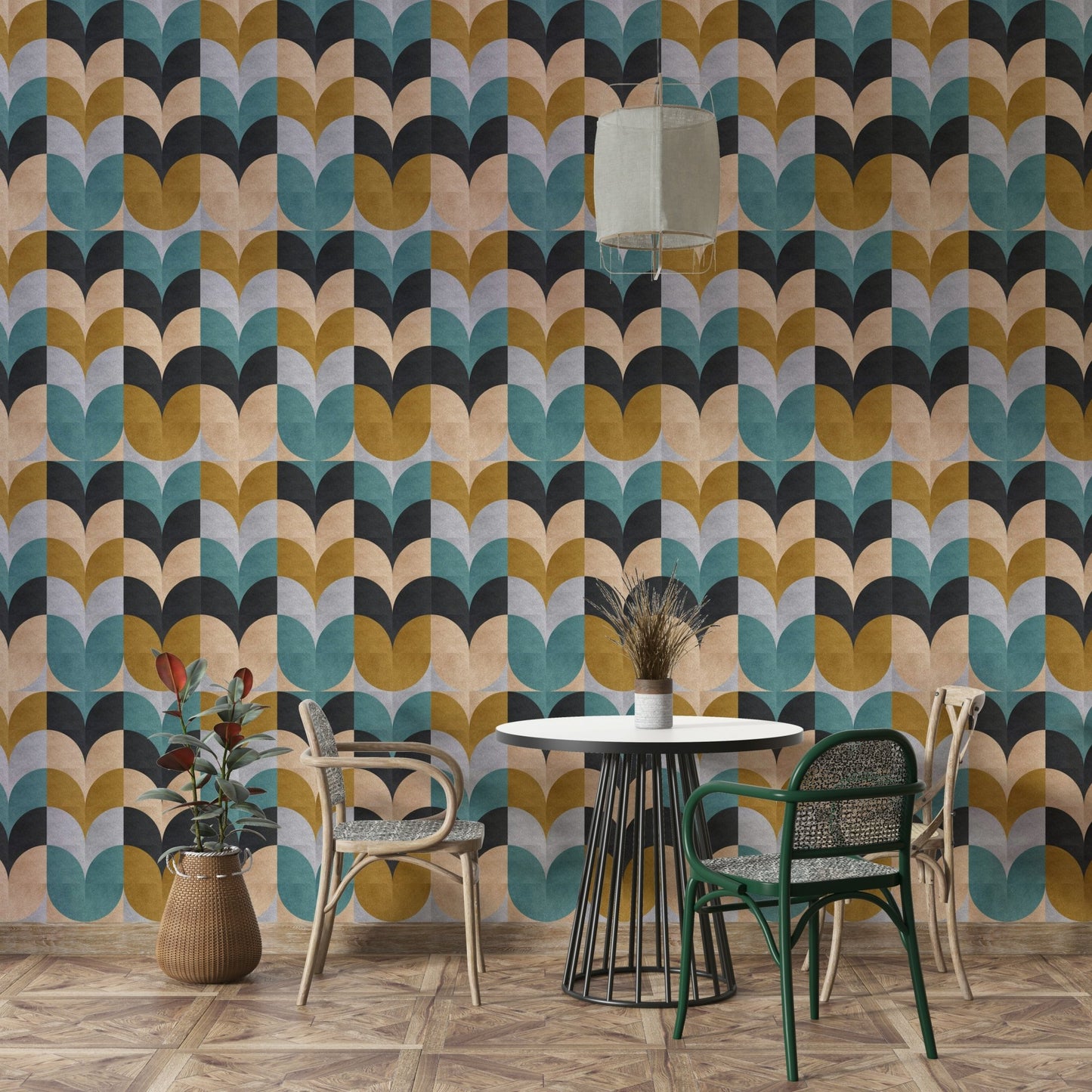 Artistic lines and forms wallpaper

