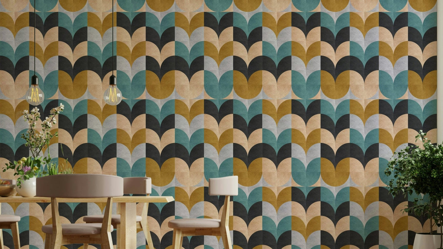 Modern geometric pattern wallpaper

