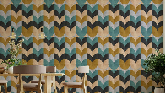 Modern geometric pattern wallpaper GD638

