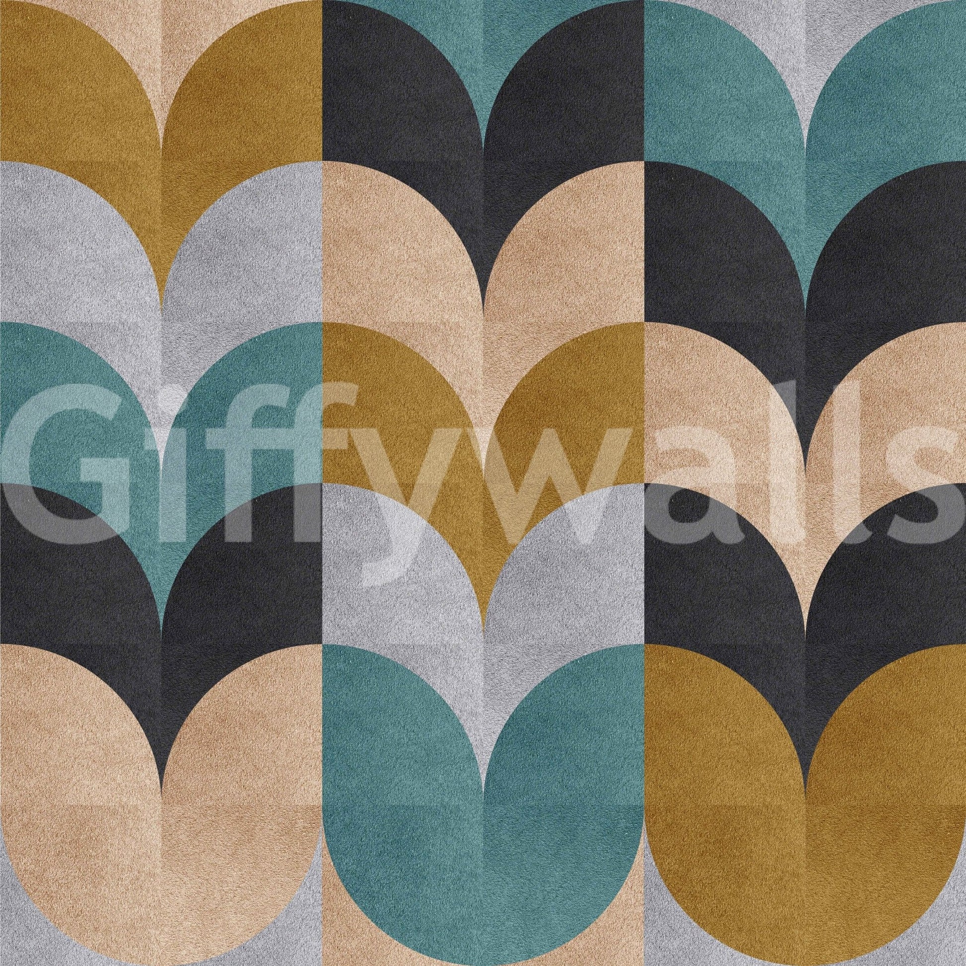 Clean line wall covering design

