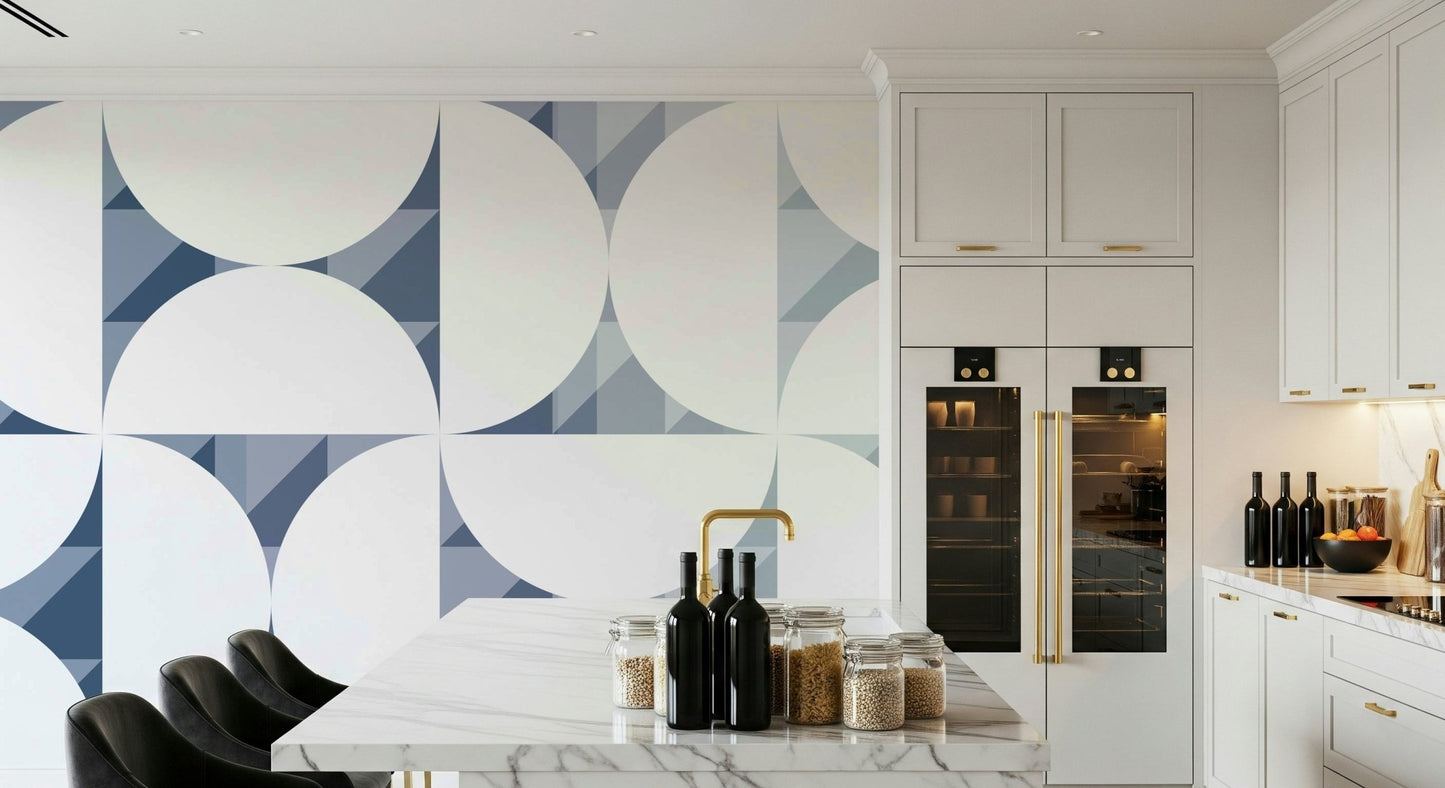 A classic abstract block wallpaper for walls., GD5329