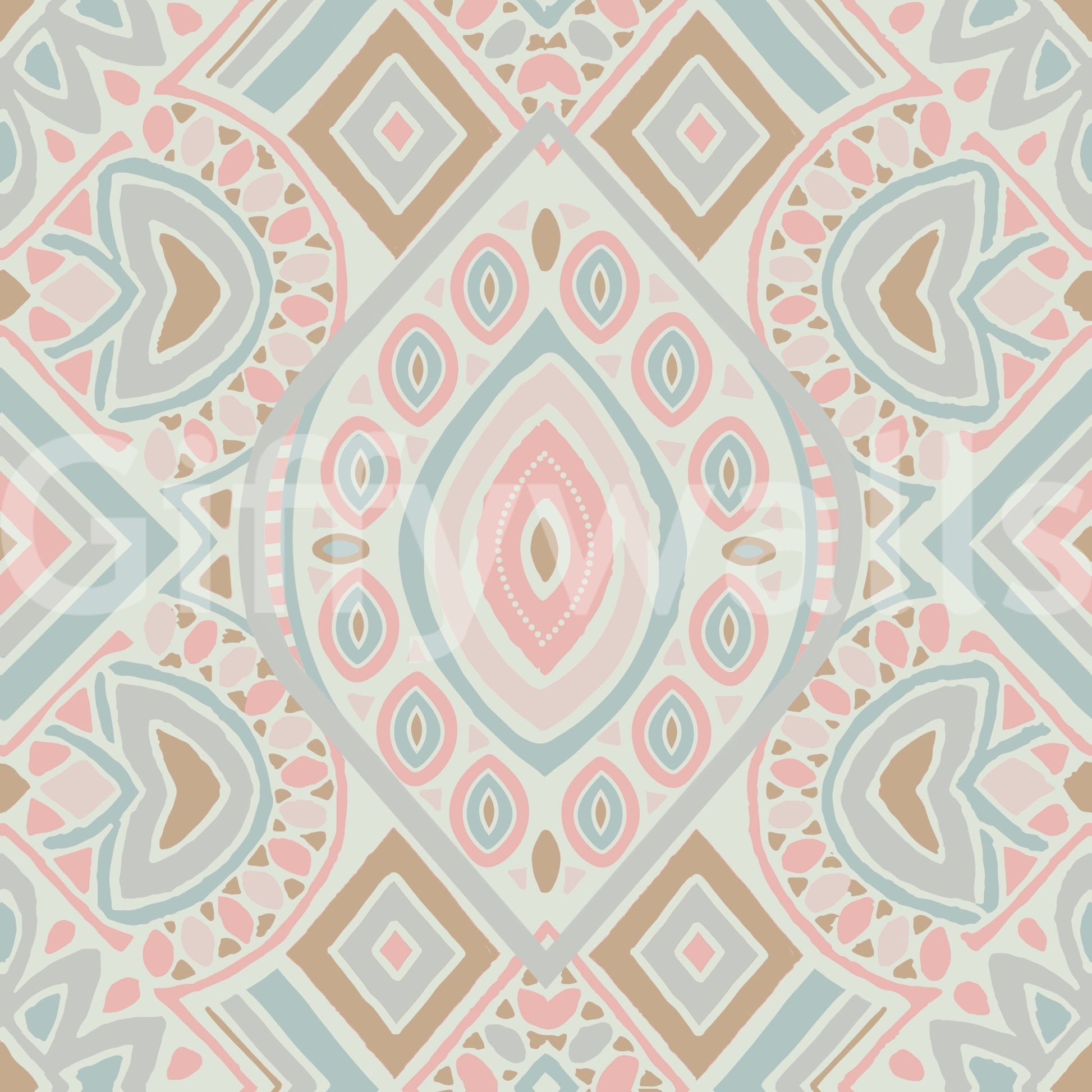 The style is a soft-focus pattern or a patterned design.

