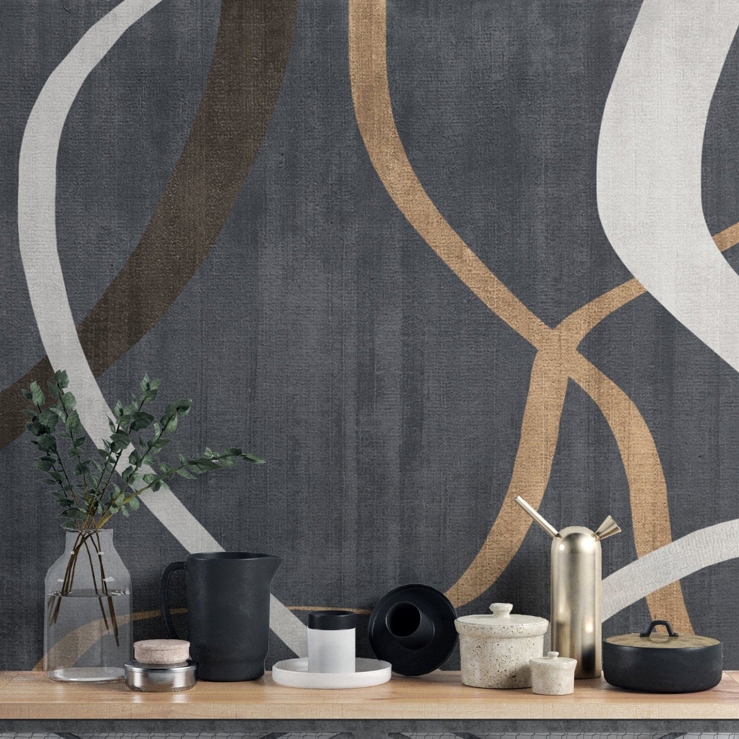 geometric abstract wallpaper D128
