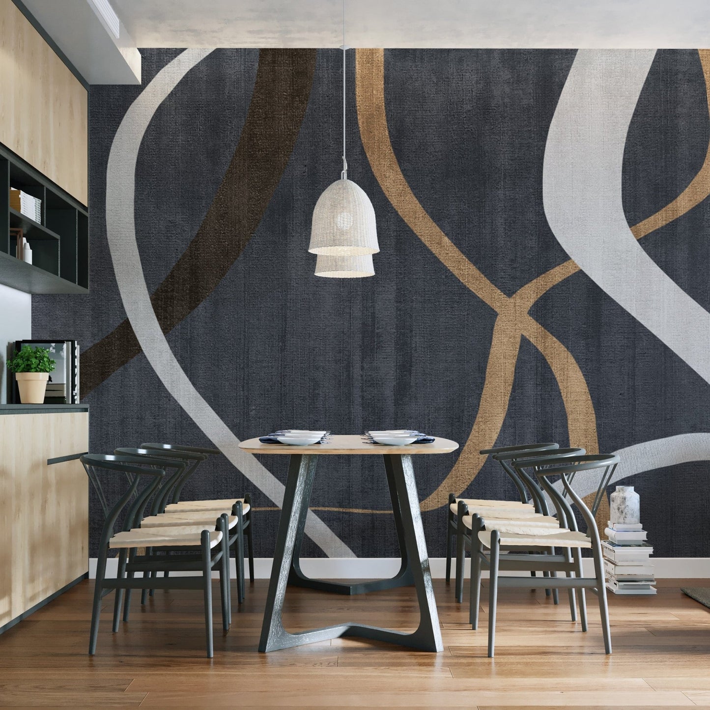 Modern abstract wallpaper for walls D128
