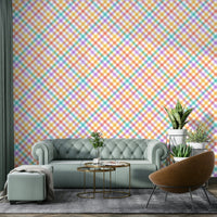 Cheerful stripe wall covering

