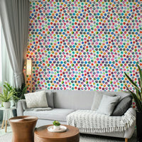 Bright watercolor wall mural, GD868