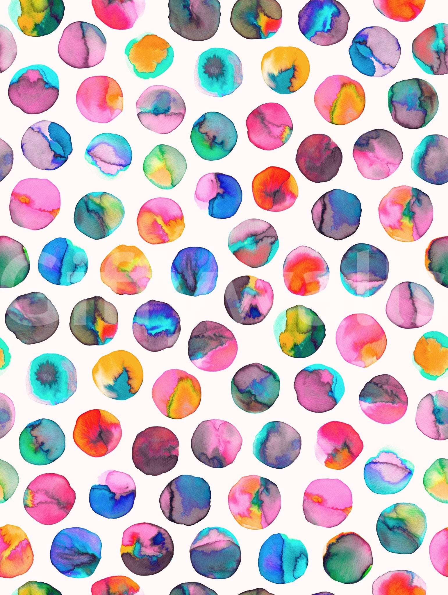 Dotted watercolor wall art, GD868