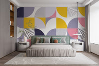Colorful Geometric Rainbow Wall Decor for Home
