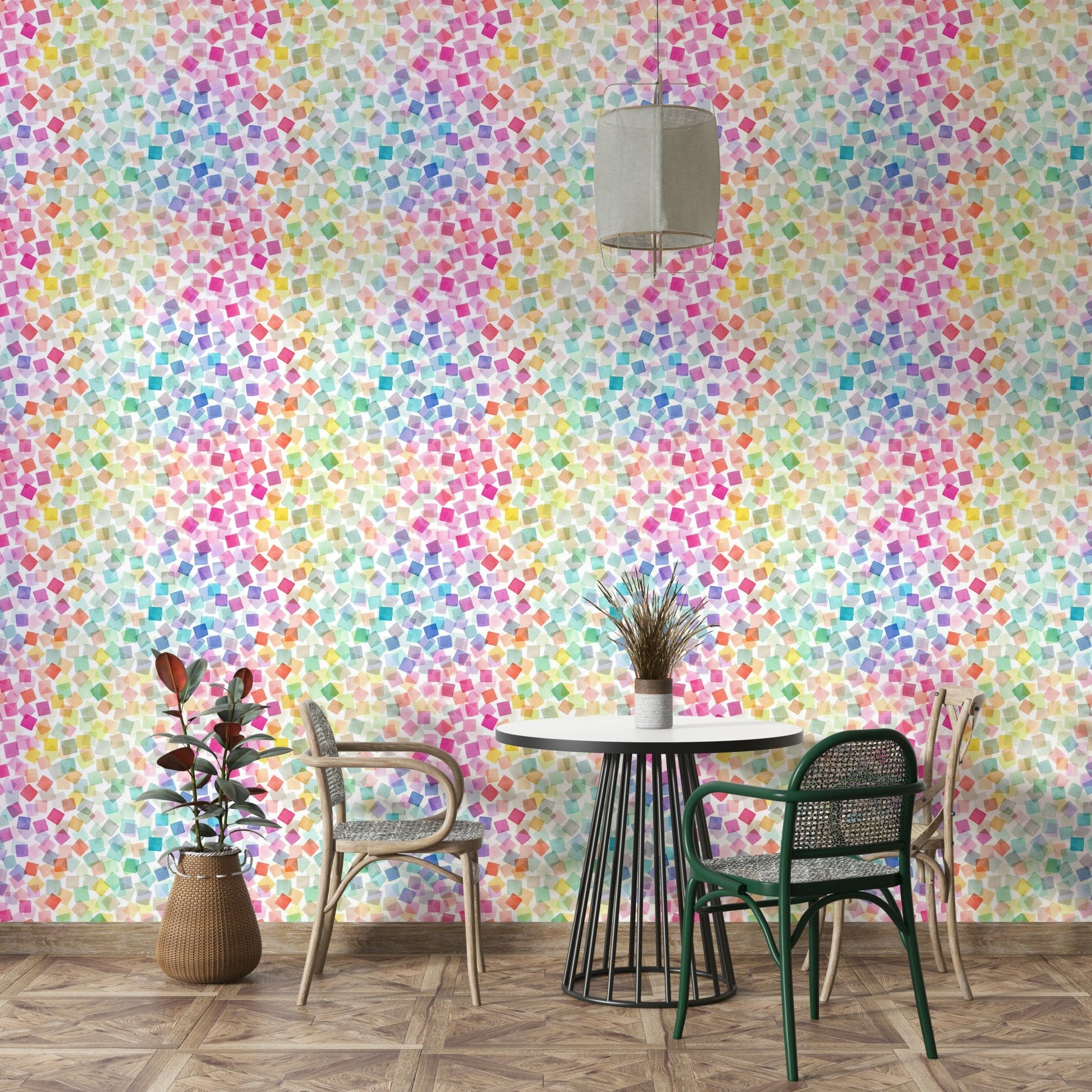 Colorful squares wallpaper

