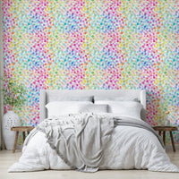 Playroom wallpaper with colors

