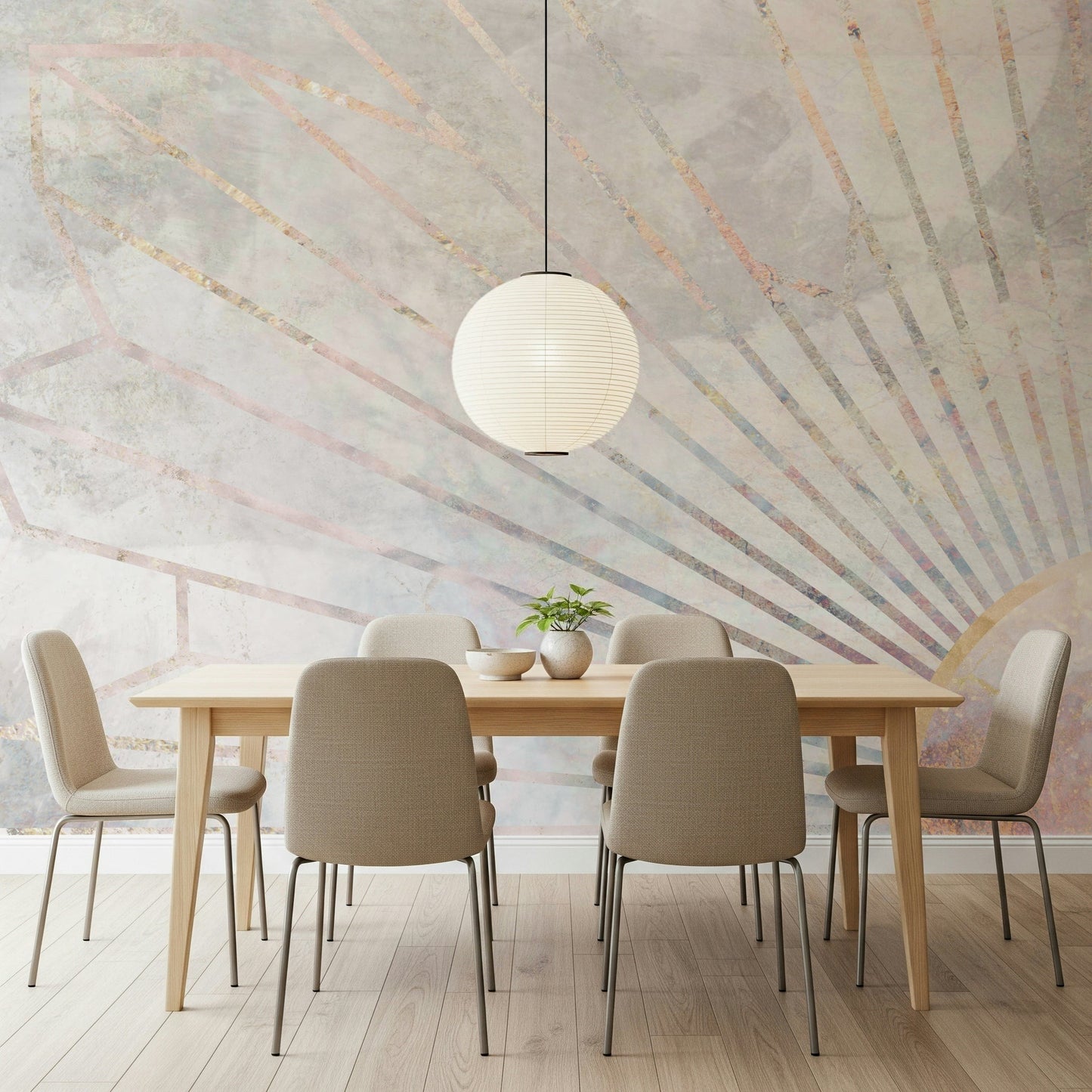 Geometric Dawn Wall Mural -2464587