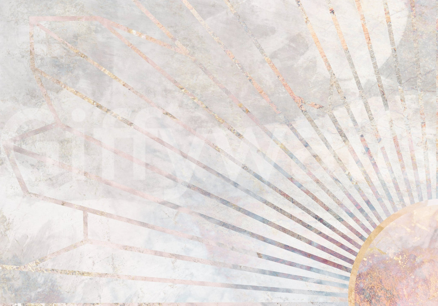 Geometric Dawn Wall Mural -2464587