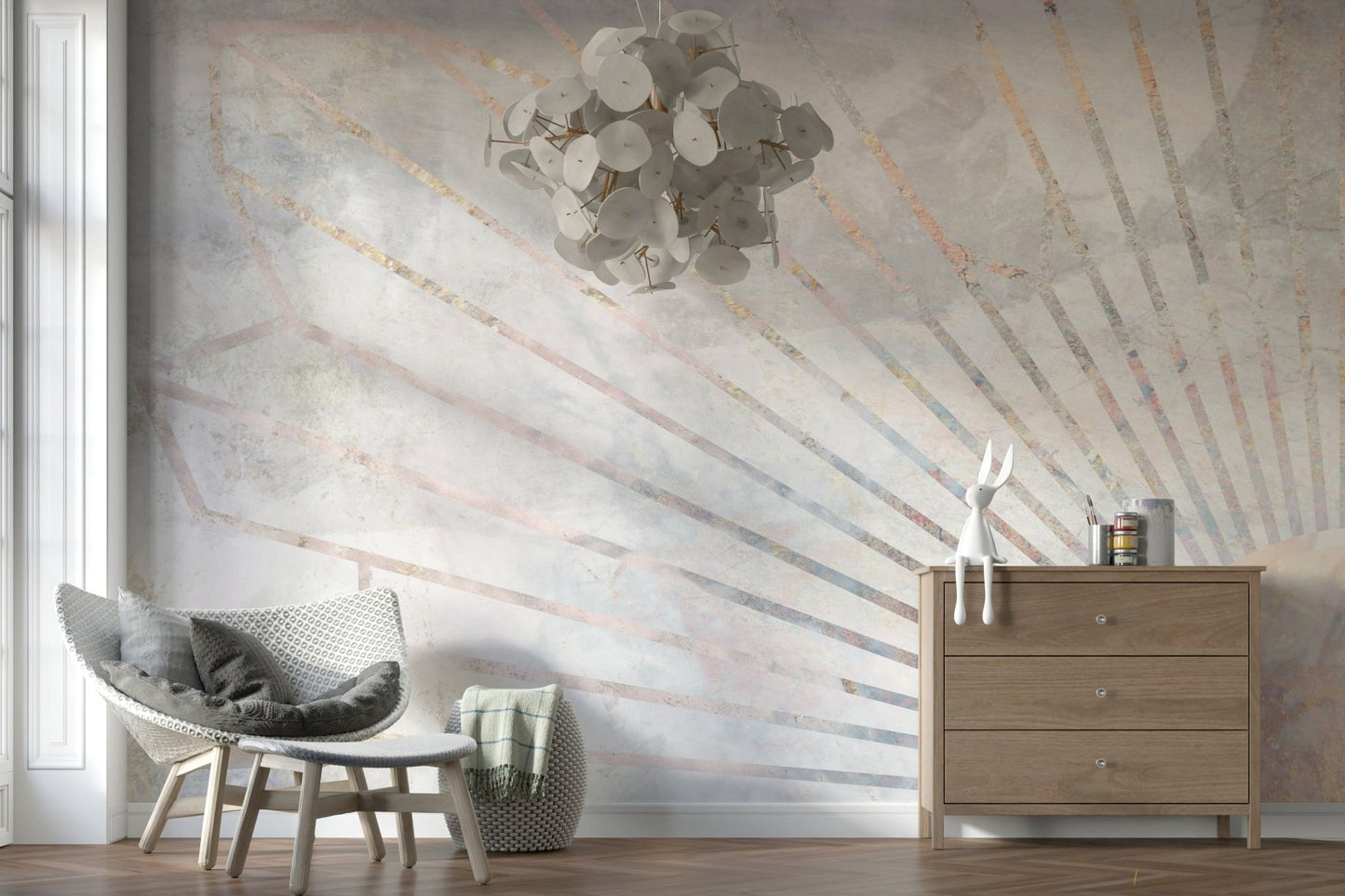 Geometric Dawn Wall Mural -2464587