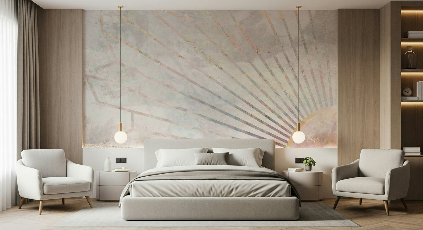 Geometric Dawn Wall Mural -2464587