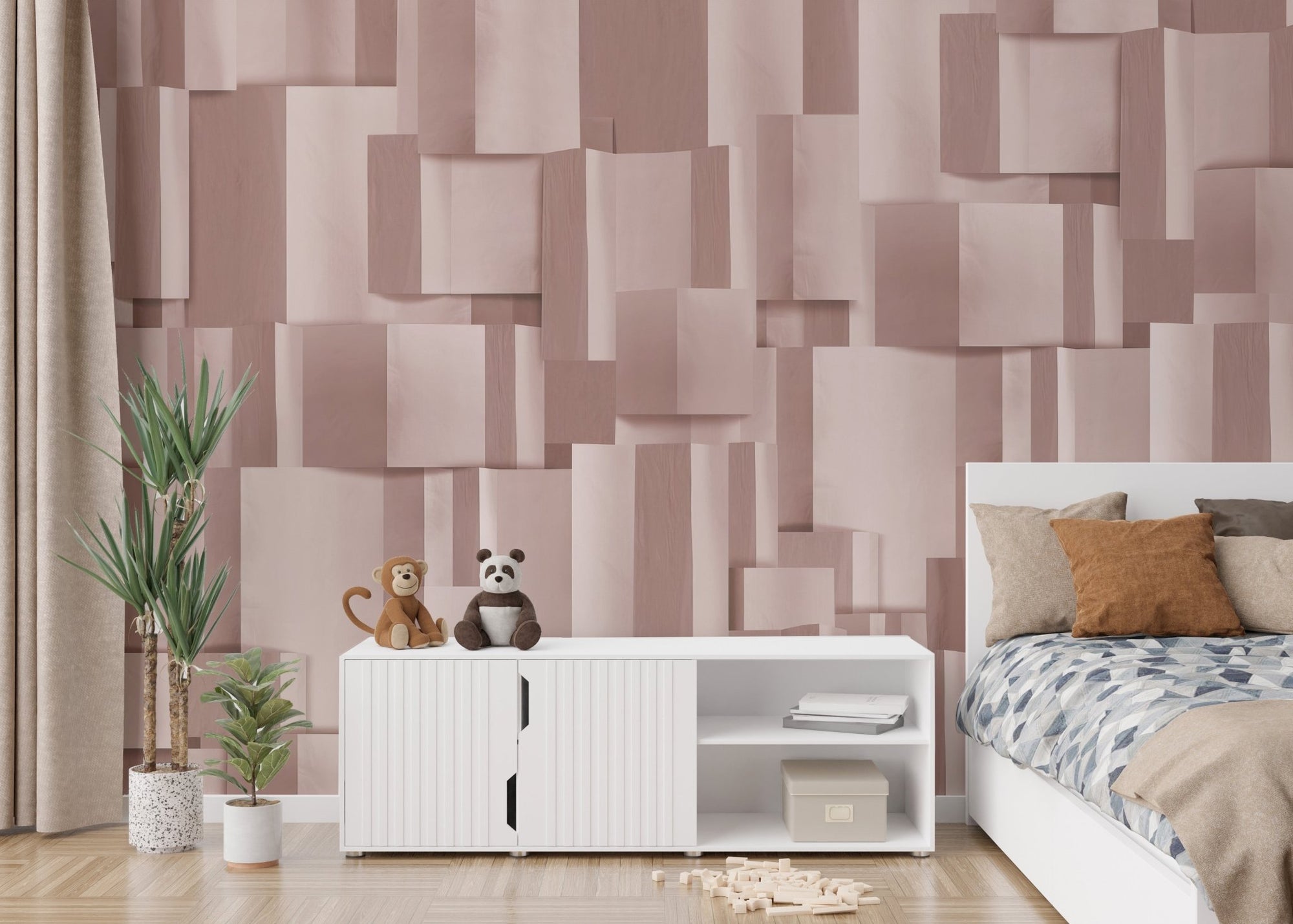 Luxurious geometric 3D design wallpaper, C67