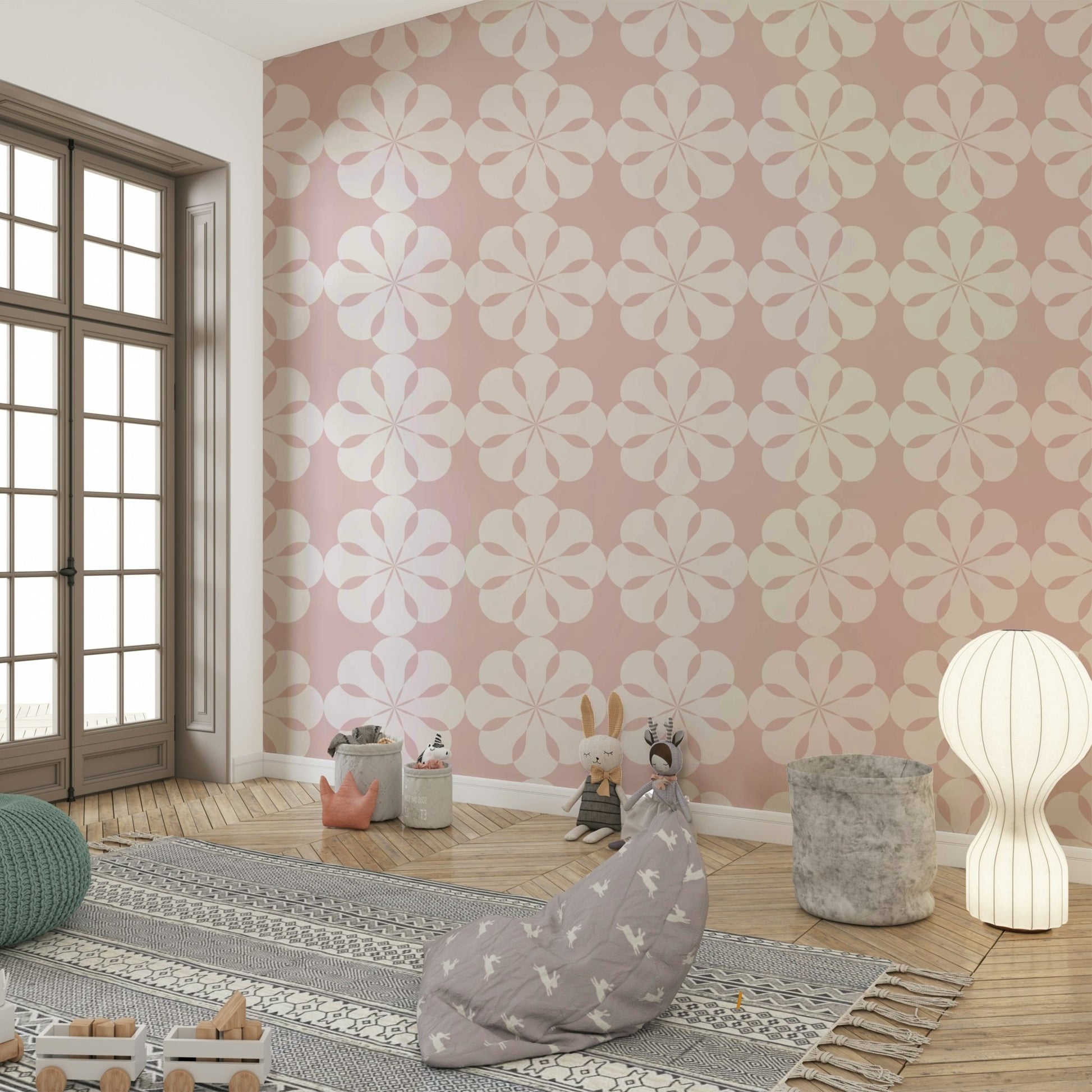 Wallpaper for walls with a sophisticated, abstract design

