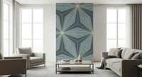 Artistic starburst Geometric Flowers Radiance removable wallpaper.