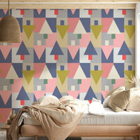 Modern Harmony wall mural for a sleek hallway design with matte finishes., GD7853