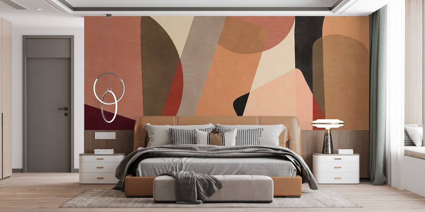 Geometric Fusion Wall Mural - Giffywalls C408